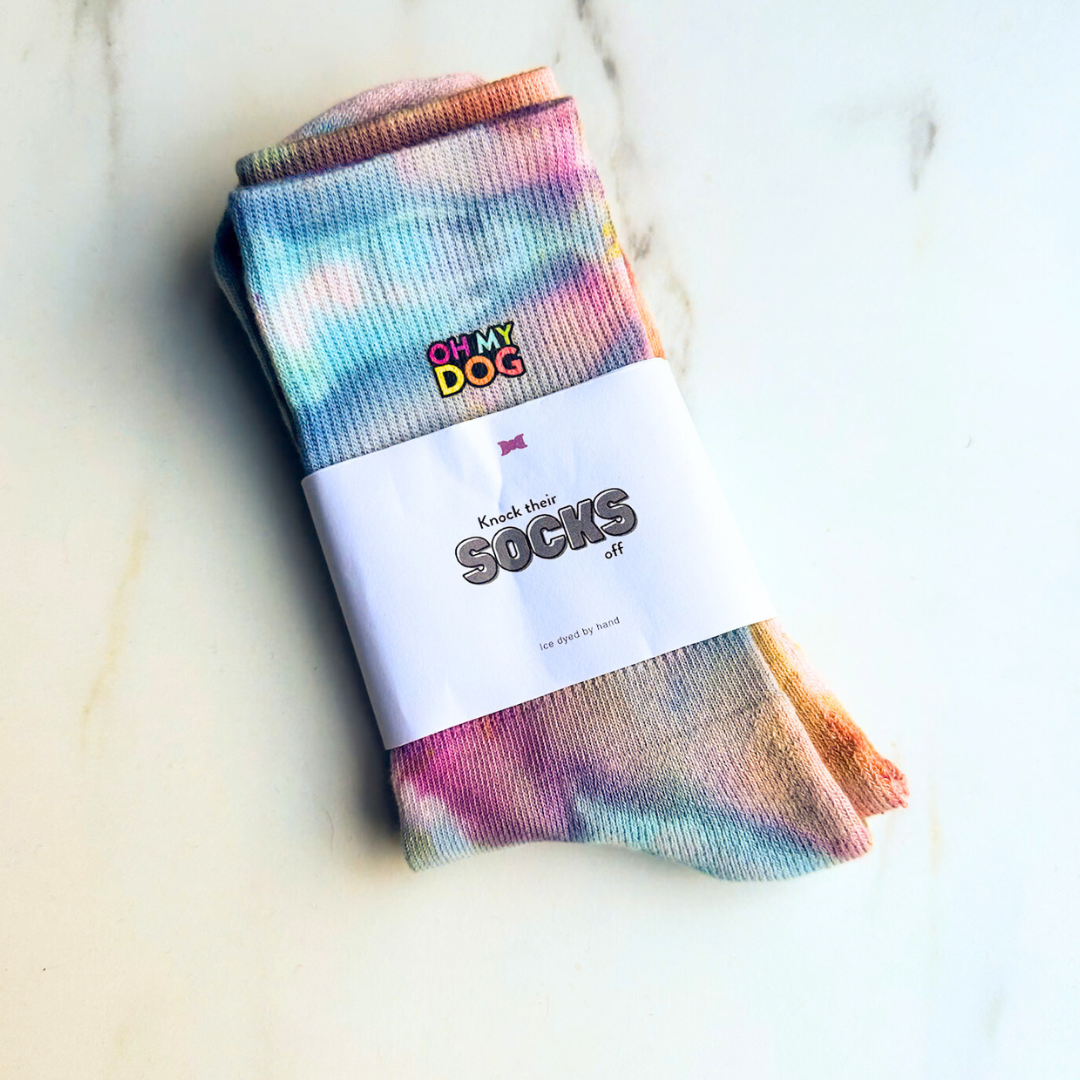 Tie Dye Socks | In Acid Smiley and Oh My Dog