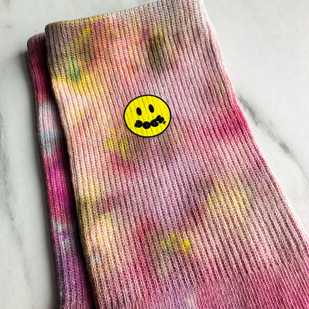 Tie Dye Socks | In Acid Smiley and Oh My Dog