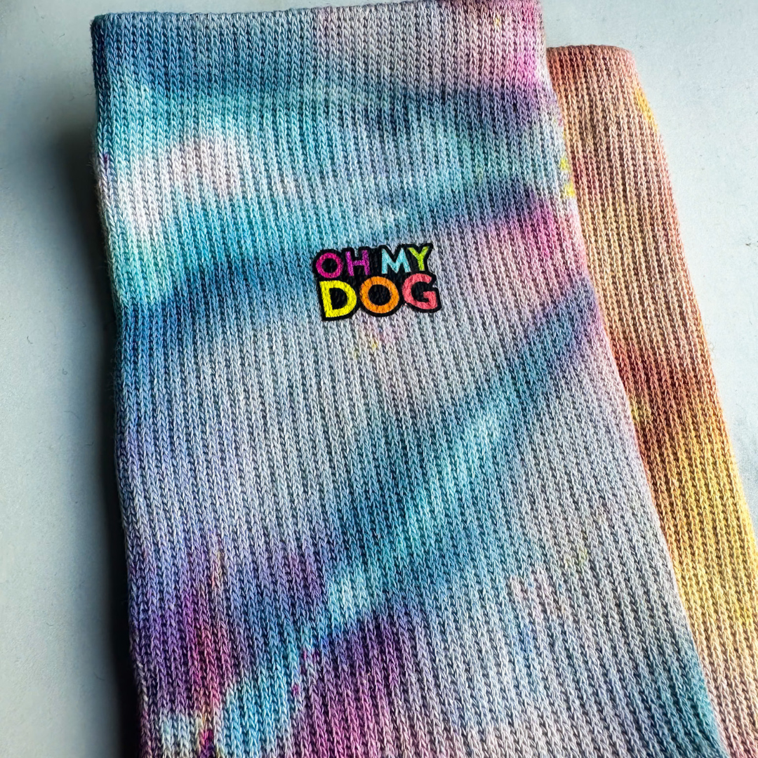 Tie Dye Socks | In Acid Smiley and Oh My Dog