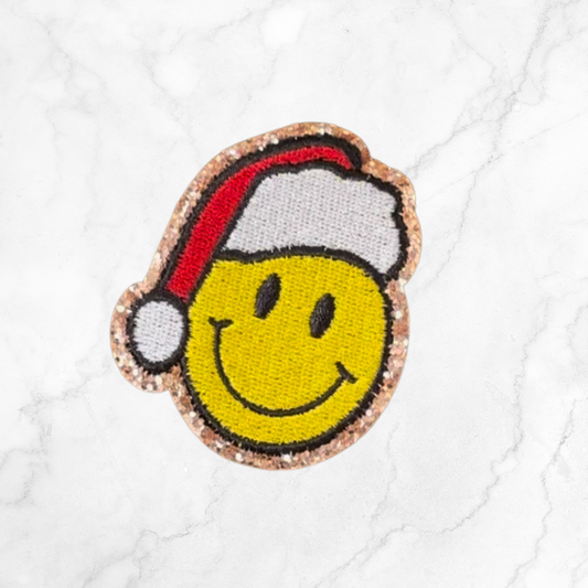 Christmas Acid Smiley | Cloth Patch |
