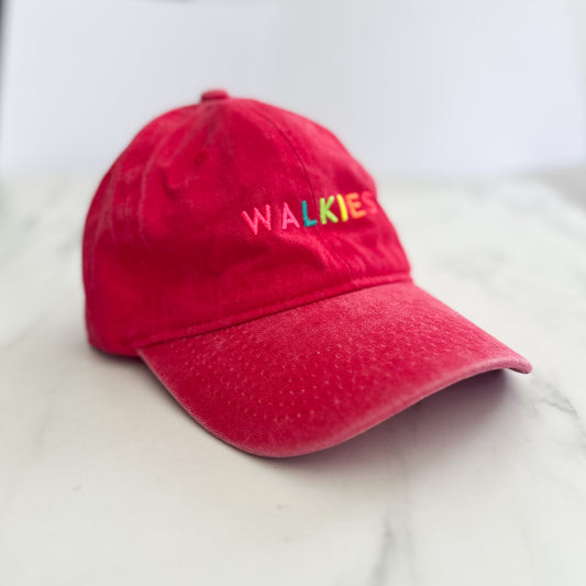 Unisex Embroidered WALKIES Cap | Red