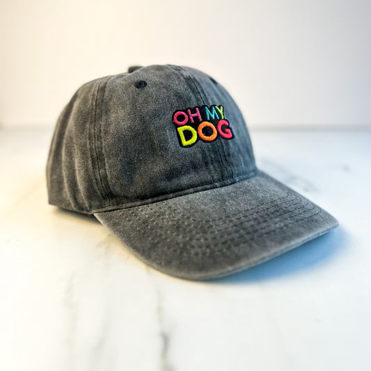 Unisex Embroidered OHMYDOG Cap | Black