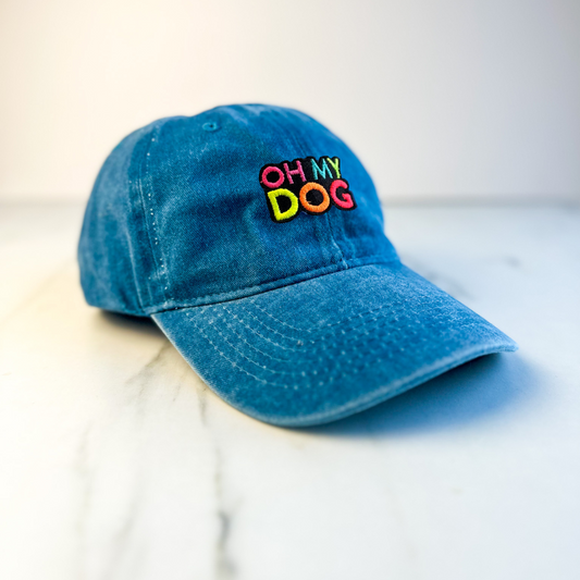 Unisex Embroidered OHMYDOG Cap | Light Blue