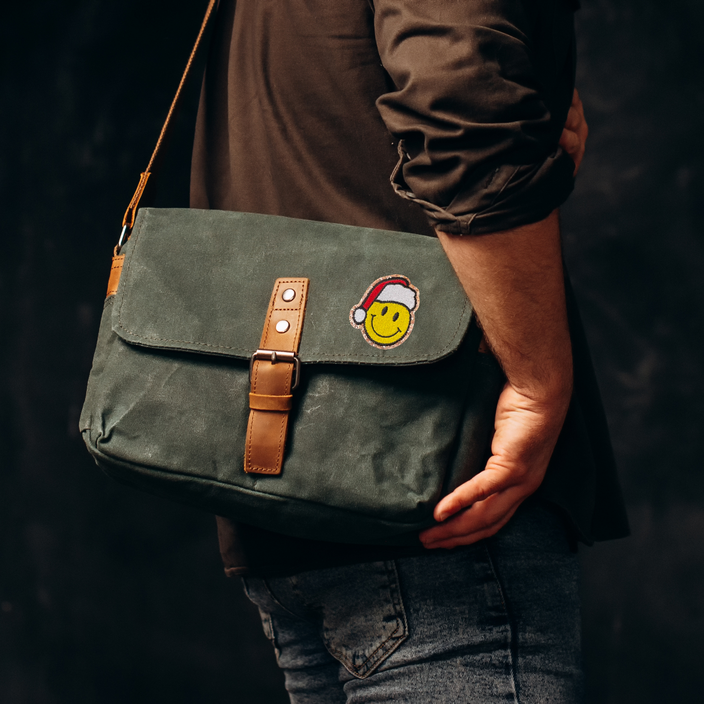 Christmas Acid Smiley | Cloth Patch |