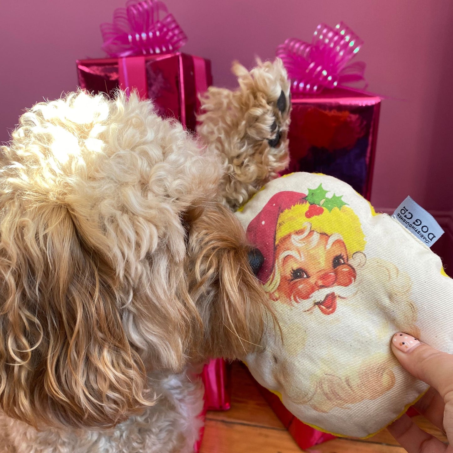 Squeaky Father Christmas Soft Toy