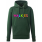 WALKIES Slogan Hoodie | Neon Rainbow Embroidery | 12 Colours Available