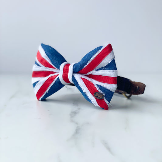 The Union Jack Dog Bow Tie