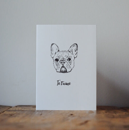 French Bulldog Love Card