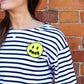 Doggy Smile Embroidered Breton Top