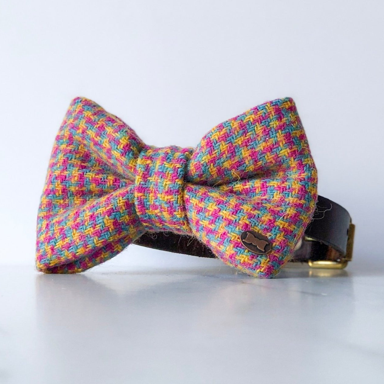 Tutti Frutti Dog Bow Tie | Harris Tweed