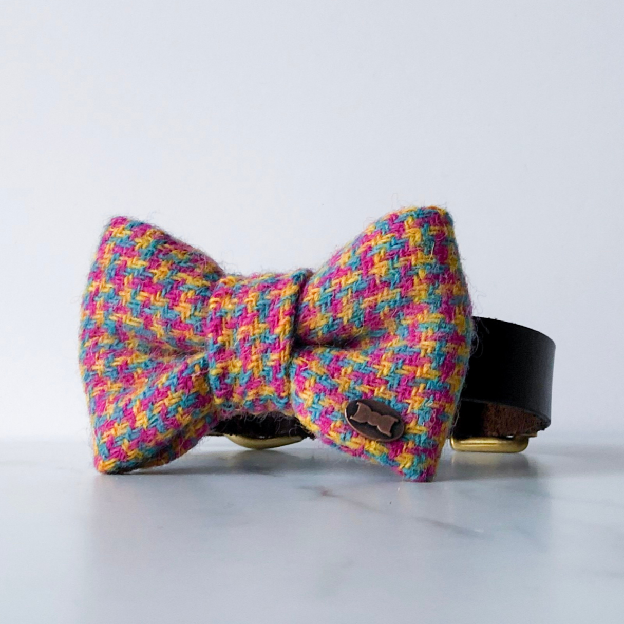 Tutti Frutti Dog Bow Tie Harris Tweed