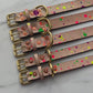 Paint Box Collar | Hand-Painted Leather Dog Collar | Neon